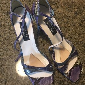 Stuart Weitzman Snakeskin heeled sandals